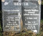 BESTER Theunis Gerhardus 1921-1996 & Cornelia Magrieta Johanna VAN STADEN 1929-