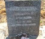 CAIRNCROSS Johanna E. 1898-1979