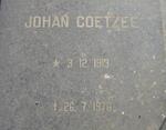 COETZEE Johan 1913-1976
