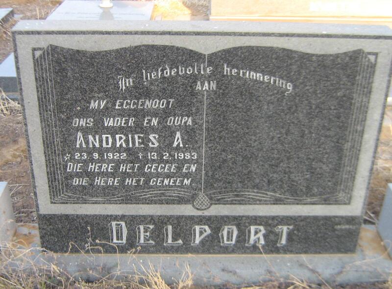 DELPORT Andries A. 1922-1983
