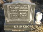 DRINKROW Gerhardus 1922-2000 & Martie 1922-2016