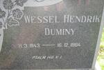 DUMINY Wessel Hendrik 1943-1964