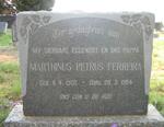 FERREIRA Marthinus Petrus 1900-1964