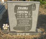 FICK Johanna Christina 1916-2007