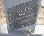 FICK Martina Dewina 1920-2006