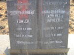 FOWLER Sidney Robert 1890-1960 & Anna Baltrina Adriana 1897-1986