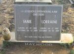 HAYWOOD Fanie 1960-2003 & Lorraine 1960-2001
