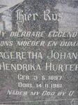 HURTER Mageretha Johanna Hendrika 1897-1961
