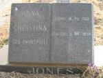JONES Anna Christina nee SWANEPOEL 1903-1992