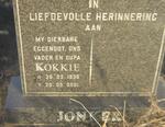 JONKER Kokkie 1935-2001