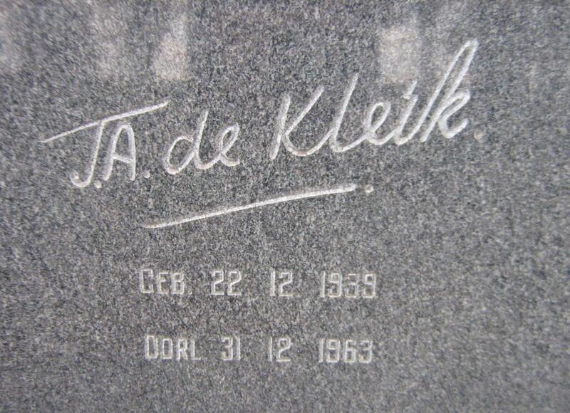KLERK J.A., de 1939-1963