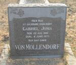 MOLLENDORF Gabriel Josia, von 1901-1973