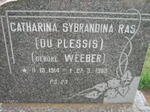 RAS Catharina Sybrandina voorheen DU PLESSIS nee WEEBER 1914-1989