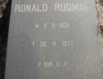 RUDMAN Ronald 1933-1977