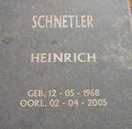 SCHNETLER Heinrich 1968-2005