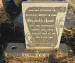 TOIT Elizabeth Janet, du nee VAN JAARSVELD 1930-1988