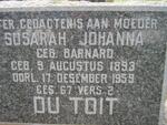 TOIT Susarah Johanna, du nee BARNARD 1893-1959