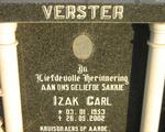 VERSTER Izak Carl 1953-2002