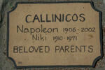 CALLINICOS Napoleon 1906-2002 & Niki 1910-1971