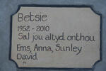 ? Betsie 1952-2010