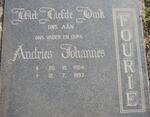 FOURIE Andries Johannes 1924-1997 & Hester S.M. RETIEF 1922-1989 