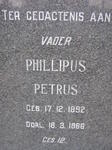 HEEVER Phillipus Petrus, van den 1892-1966 & Isabella Elizabetha Magritha FOURIE 1892-1963 