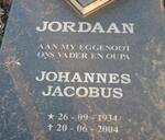 JORDAAN Johannes Jacobus 1934-2004 & Hester 1935