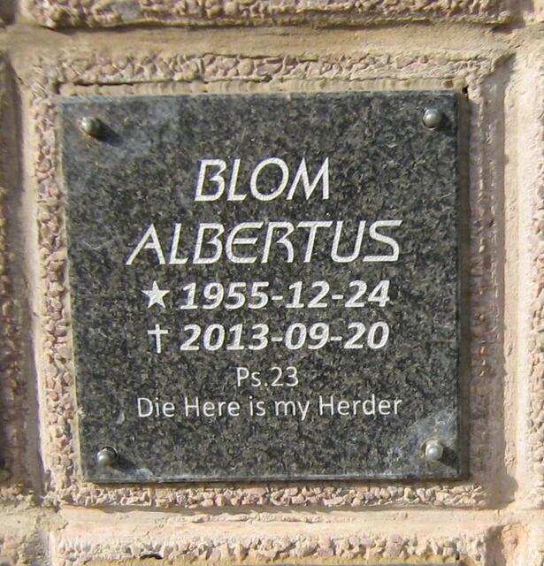 BLOM Albertus 1955-2013