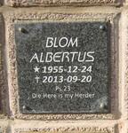 BLOM Albertus 1955-2013