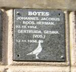 BOTES Johannes Jacobus Roos Herman 1954- & Gertruida Gesina VOS 1956-
