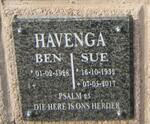 HAVENGA Ben 1928- & Sue 1932-2017