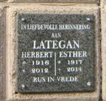 LATEGAN Herbert 1916-2012 & Esther 1917-2014