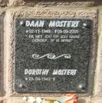 MOSTERT Daan 1948-2005 & Dorothy 1949-