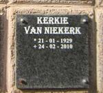 NIEKERK Kerkie, van 1929-2010