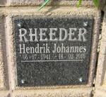 RHEEDER Hendrik Johannes 1941-2016