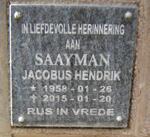 SAAYMAN Jacobus Hendrik 1958-2015