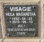VISAGIE Heila Magaretha 1932-2013