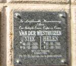 WESTHUIZEN Niek, van der 1939-2009 & Helen 1944-2011