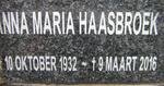 HAASBROEK Anna Maria 1932-2016
