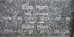 HORN Elsa nee LOMBAARD 1976-2017 :: HORN Baba 2017-2017