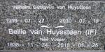 HUYSSTEEN Wilhelm Gustavus, van 1939-2010 & I.F. VOSSER 1938-2018