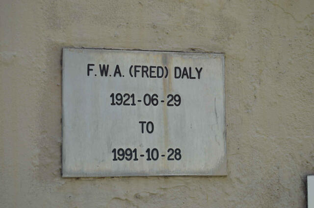DALY F.W.A. 1921-1991