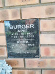 BURGER Apie 1927-2009 & Rosa 1928-