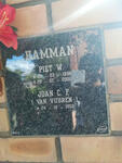 HAMMAN Piet W. 1938-2005 & Joan C.F. VAN VUUREN 1953-