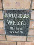 ZYL Frederick Jacobus, van 1954-2014