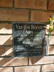 HEEVER Nico, van den 1941-2012 & Rolanda 1944-