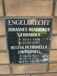 ENGELBRECHT Johannes Hendrikus Gerhardus 1928-2007 & Helena Petronella SWANEPOEL 1931-2014
