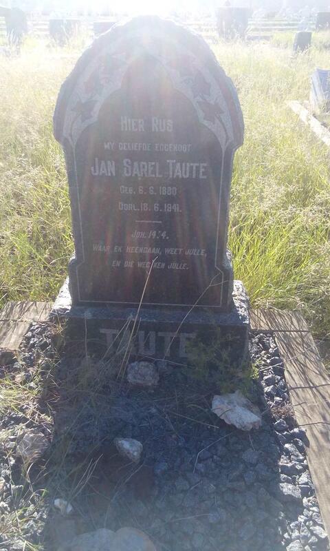 TAUTE Jan Sarel 1880-1941