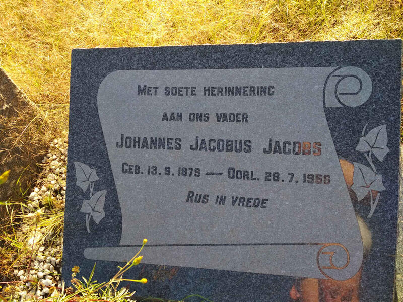 JACOBS Johannes Jacobus 1879-1956