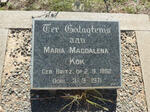 KOK Maria Magdalena nee BRITZ 1882-1971
